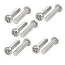 uxcell いたずら防止ねじ 304ステンレス鋼 ボタン頭 M6x30mm 10個入り(4)