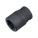 uxcell 18mm 6ポイントインパクトソケット 12.5mmドライブ CR-Vスチール 全長38mm メトリックサイズ