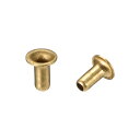 uxcell ホローカッパーリベット 銅中空リベット レザーリベット中空 グロメット回路基板 PCB 2mmx4mm 200個入り