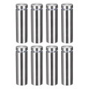 uxcell スタンドオフ ネジ 壁マウント 表示板ホルダー アクリルグラスネイル サイズ19x62 mm 8個入