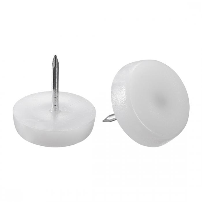 uxcell 家具足ネイル 足グライド 固定脚 チェア用 椅子 テーブル プロテクター パッド 20mmの直径 ホワ..