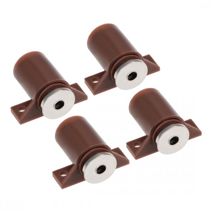 uxcell Cabinet Door Latch Catch for Bathroom Kitchen Cupboard Brown 4pcs