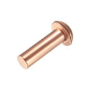 uxcell コッパーソリッドリベット ファスナー 丸いヘッド シャンク直径6 mm シャンク長さ20 mm 20個入