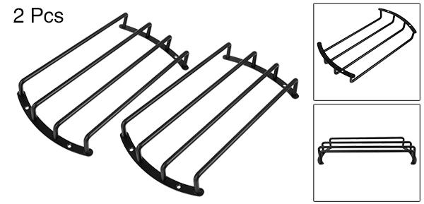uxcell スピーカーカバー 30.8x17x4cm サブウーファープロテクター メタル ブラッ...