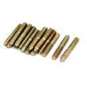 uxcell ダブルエンドスレッドスタッド セルフタッピングねじロッドボルト M6 x 40 mm 15個