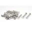 uxcell スクリューポスト バインダー バインディングツール フォトアルバム ニッケルメッキ 5x40mm 20個入り(4)