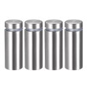 uxcell スタンドオフ ネジ 壁マウント 表示板ホルダー アクリルグラスネイル サイズ16x42 mm 4個入