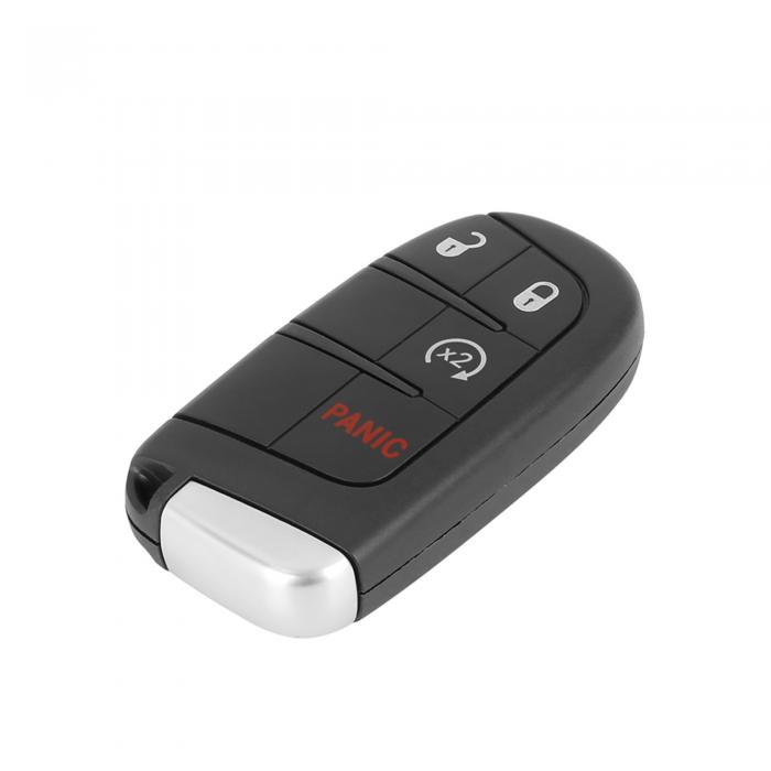uxcell リモートキーフォブシェルケース キーレス 新しい車の交換 M3N-40821302 ブラック Jeepに対応 Renegade 2015-2018用