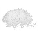 uxcell タイルスペーサー プラスチックスペーサー プラスチッククロス 1mmタイルギャップ 1000個入り