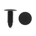 uxcell クリップ リベット ファスナー カーリベット 27 x 18mm ファスナーフェンダー ファスナーリテーナ ブラック 50個入り