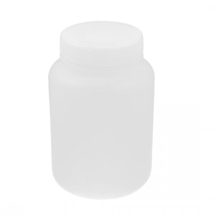 uxcell ラボプラスチックボトル ホワイトプ 500mL容量 ワイドマウス 漏れ防止 液ボトル 46g