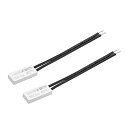 uxcell KSD9700サーモスタット 温度コントローラー スイッチ メタル製 温度80℃ 正常に開くN.O 5A 2個入