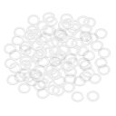 uxcell ナイロンフラットワッシャー 平座金 ナイロン製 クリア 16mm OD 1mm厚さ 200個入り(4)