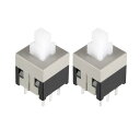 uxcell タクトスイッチ 6ピン 押しボタンスイッチ 8.5x8.5x14mm プラスチック 金属 20個入り