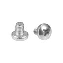 uxcell ボルト M6x8mm 機械ネジ なべ 十字穴付き ボルト ファスナー ボルト 30個入れ