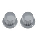 uxcell ポテンショメータ回転ノブ 電位差計ノブ 6mmインサートシャフト 25x19.5mm プラスチック グレー 2個入り