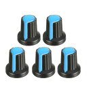 uxcell ポテンショメータ回転ノブ プラスチック製 17x16mm 6mmインサートシャフト 5個入り