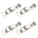 uxcell ドロートグルラッチ パッチン錠 全長72mm 厚さ1mm トグルラッチ パッチン錠ハプス ツールボックススーツケースラッチ 72*22*9mm 4...