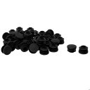 uxcell パイプキャップ チューブインサートプロテクター 20mm OD プラスチック ラウンド 45個 内径17-19mm