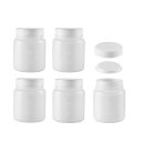 uxcell uxcell ペットボトル プラスチックラボ化学試瓶 98mmx77mm シール液体ボトル 半透明 5個入り