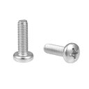 uxcell ボルト M6x20mm 機械ネジ なべ 十字穴付き ボルト ファスナー ボルト 15個入れ