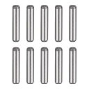 uxcell ノックピン 熱処理合金鋼 明るい仕上がりと正確な位置合わせ 余分な硬度用 3 mm x 16 mm 10個入り