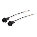 uxcell ライトソケット DC 12V T10 カーホルダー電球ワイヤー ハーネス 延長コネクター 2個入り(2)