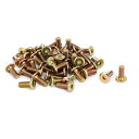 uxcell 家具ボルト 金属 家具スクリューファスナー 家具継手 ヘックスソケットキャップヘッド M6x15mm 50個入り