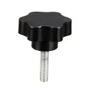 uxcell Clamping Screw Knob , 47mm Dia Plum Hex Shaped Grips Star Knob M8 × 35mm ...