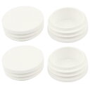 uxcell 家具保護 パイプキャップ 円形プラグ ホワイト 家具保護 37mm 4個入