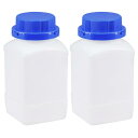 uxcell プラスチックラボ用ボトル サンプルシーリング液体貯蔵容器 750ml 2個入り