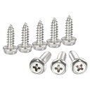 uxcell プラス六角ワッシャーセルフタッピングねじ 304ステンレス鋼 六角フランジ板金ねじ M5x16 mm 25個(4)