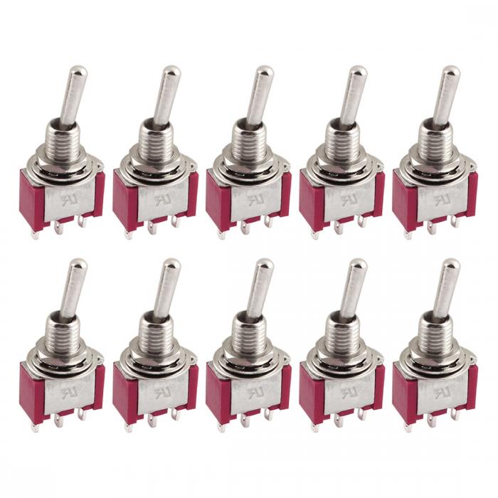 uxcell ȥ륹å å 10 AC250V/2A AC120V/5A SPDT 6mmΥ 3ݥ