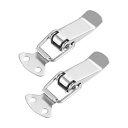 uxcell トグルラッチ パッチン錠 ドロートグルラッチ パッチン錠 全長72mm 201ステンレススチール デュアルスプリングトグルラッチ パッチン錠 2個...