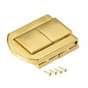 uxcell トグルラッチ パッチン錠 ビンテージスタイル 4 取り付け穴 30mm wネジ あえん合金 4個入り