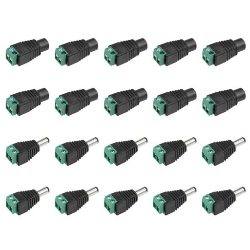 uxcell DCコネクタスプリング端子 5.5x2.1mm PVCハウジング 亜 メッキ純銅コネクタ 10ペア入り uxcell DCコネクタスプリング端子 5.5x2.1mm PVCハウジング 亜 メッキ純銅コネクタ 10ペア入り