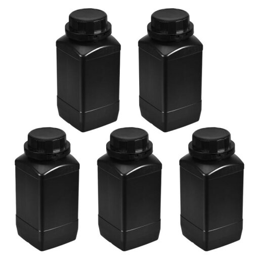 uxcell ラボ化学試ボトル 1000ml/ 34オンス プラスチック 広口サンプルシーリング液/固体貯蔵ボトル ブラック 5個 uxcell ラボ化学試ボトル 1000ml/ 34オンス プラスチック 広口サンプルシーリング液/固体貯蔵ボトル ブラック 5個