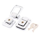 uxcell パッチン錠 トグルラッチ 金属クラスプロック 2個入り シルバートーン メタル 48 x32x10mm