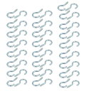uxcell ネジフック クラスプ アイロン製 スレッド直径2.2mm 長さ20mm 50個入
