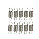 uxcell 圧縮スプリング ステンレス鋼 小さい デュアルフック テンションスプリング 線径0.3 mm 外径3 mm フリー長さ10 mm 10個(4)