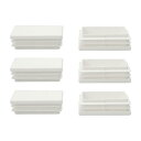 uxcell パイプキャップ 40 x 60mm プラスチック 長方形 エンド カバー キャップ 家具 デスク テーブル フィート フロア プロテクター 6個入り