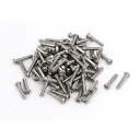 uxcell ラウンドパンヘッドプラスネジ M3x16mm クロス・ヘッド ファスナー 100個(4)