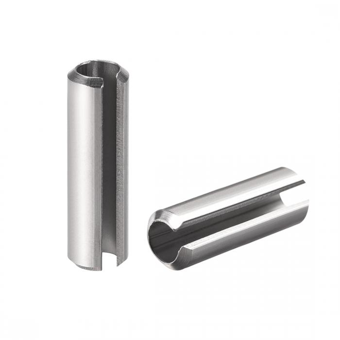 uxcell スプリットスプリングロールダボピン 304ステンレス鋼 無地仕上げ 10個 M6 x 35mm