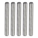 uxcell ノックピン 熱処理合金鋼 明るい仕上がりと正確な位置合わせ 余分な硬度用 5 mm x 1-19 mm 5個入り