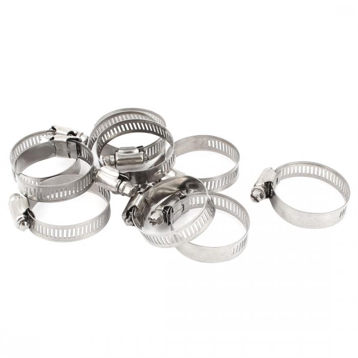 uxcell ホースクランプ 強力ホースバンド 21-44mm 調節可能 10個入り