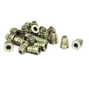 uxcell 家具用 インサートナット 金属素材 ブロンズトーン M5x14mm 六角ソケット 20枚入り