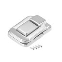 uxcell トグルラッチ パッチン錠 シルバートーン ビンテージスタイル 48 x 32 x 11mm 鉄 ボックスキャッチ 1個入り