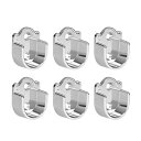uxcell 6pcs Zinc Alloy Wardrobe Closet Rod Bracket, Shower Curtain Rod Pole End ...
