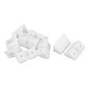 uxcell プラスチックアングルブラケット プラスチック オフホワイト コーナーブレース角度ブラケット 8個入り