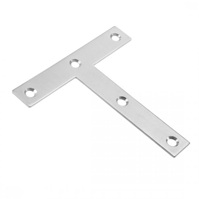 uxcell フラットプレート プレートコネクタ アングルコーナーブレース T形 120mmx120mm 1個入り